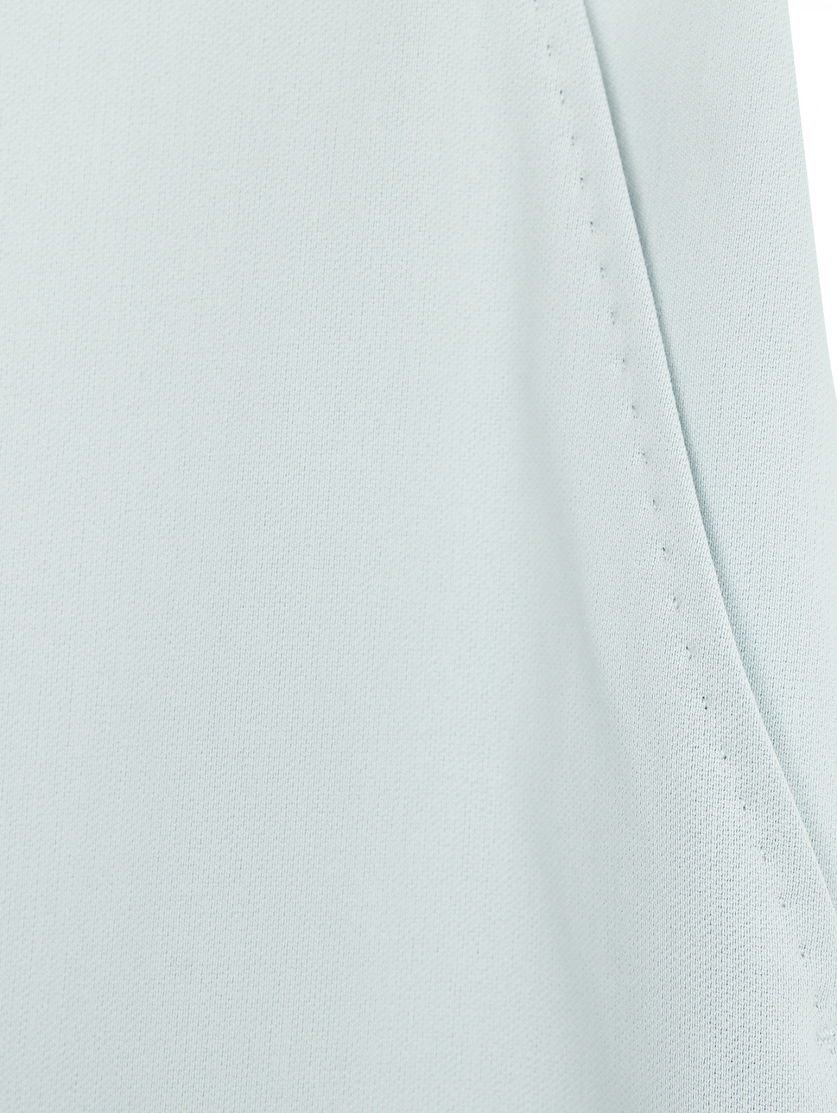 Широкие брюки с карманами Marina Rinaldi  –  Деталь1  – Цвет:  Синий