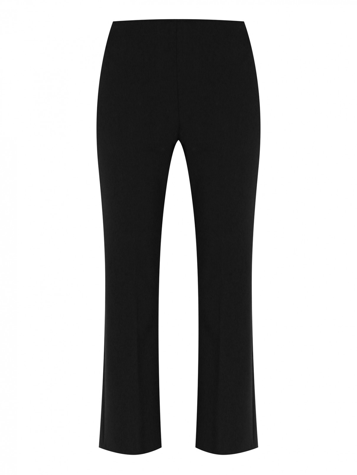 Укороченные брюки прямого кроя Max&Co  –  Общий вид  – Цвет:  Черный