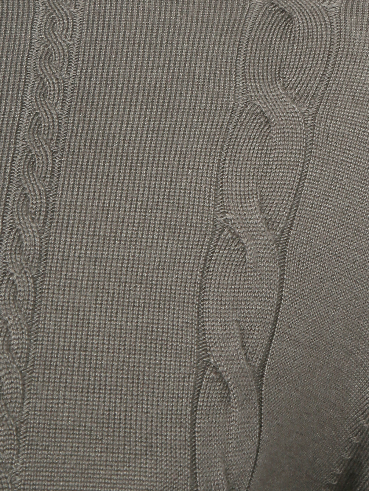 Джемпер из шерсти и шелка BOSCO  –  Деталь  – Цвет:  Серый