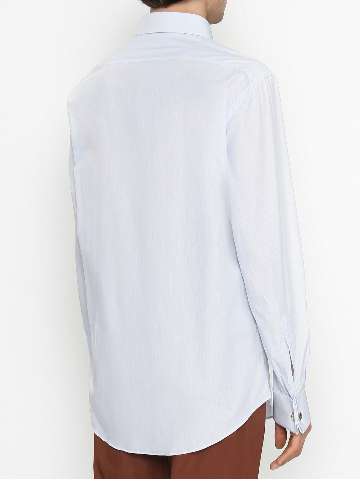 Рубашка из хлопка с узором Pal Zileri  –  МодельВерхНиз1  – Цвет:  Узор