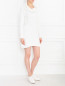 Платье-мини из хлопка с воротником-хомутом Maison Margiela  –  Модель Общий вид