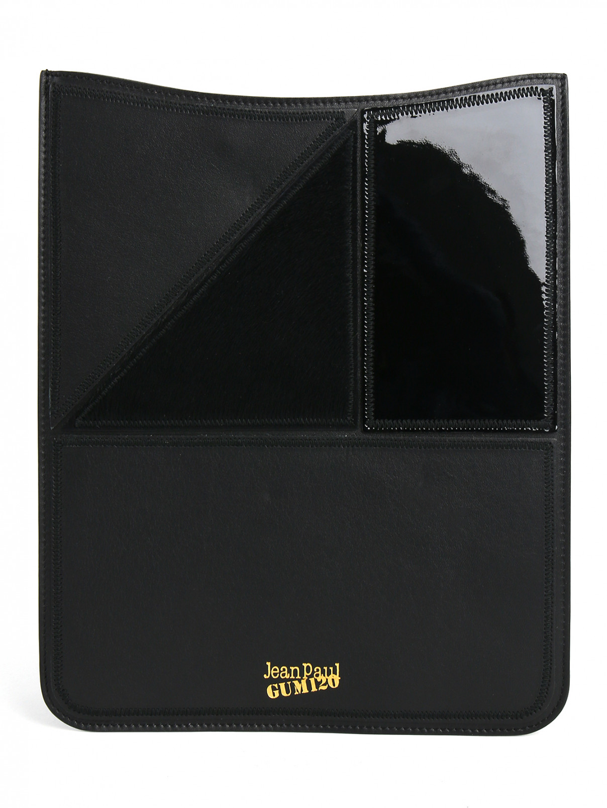 Чехол для iPad из кожи Jean Paul Gaultier  –  Общий вид  – Цвет:  Черный