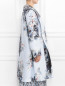 Легкое пальто из шелка с цветочным узором Marina Rinaldi  –  Модель Верх-Низ2