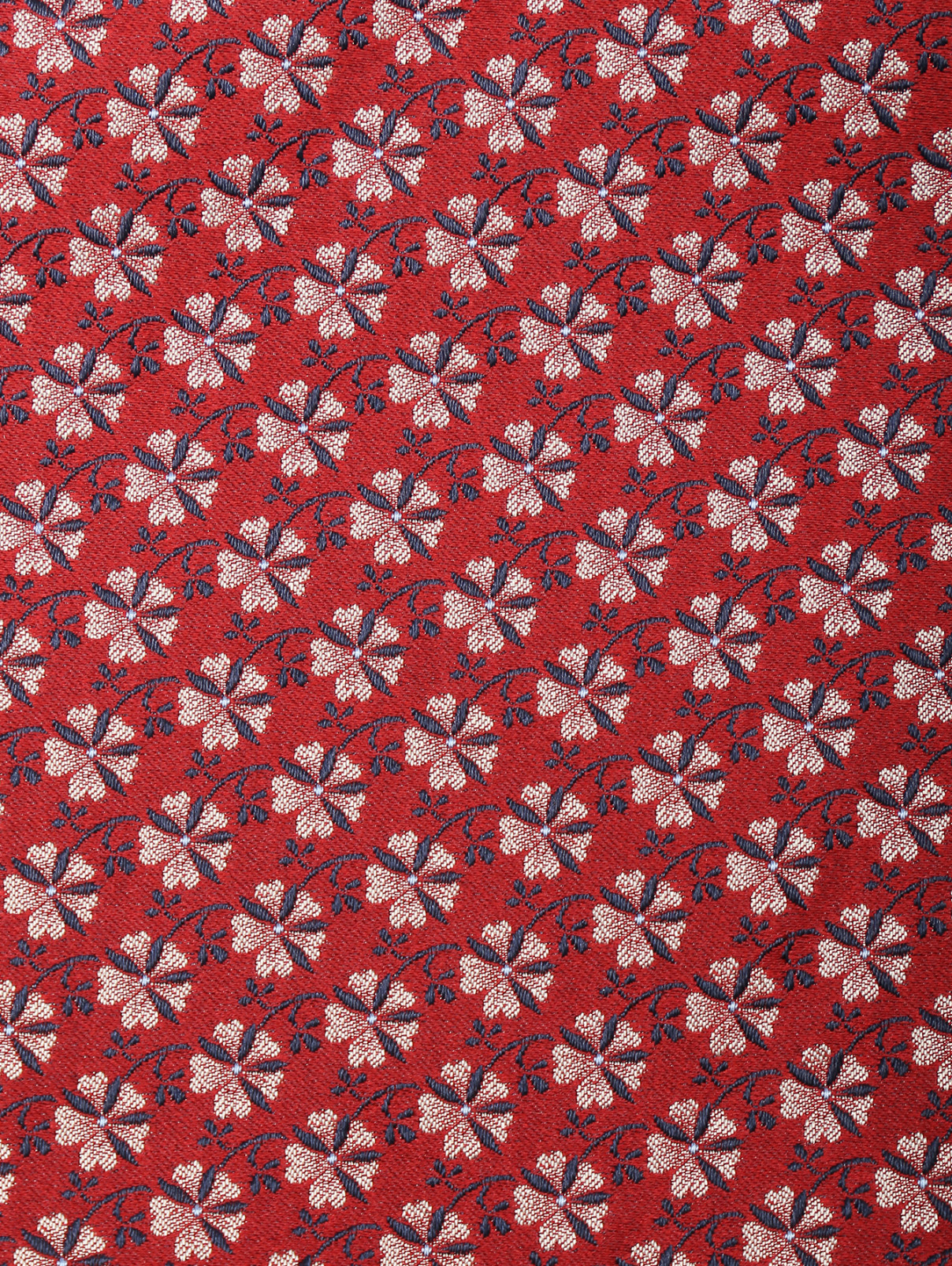 Карманный платок из шелка с узором Pal Zileri  –  Деталь  – Цвет:  Красный
