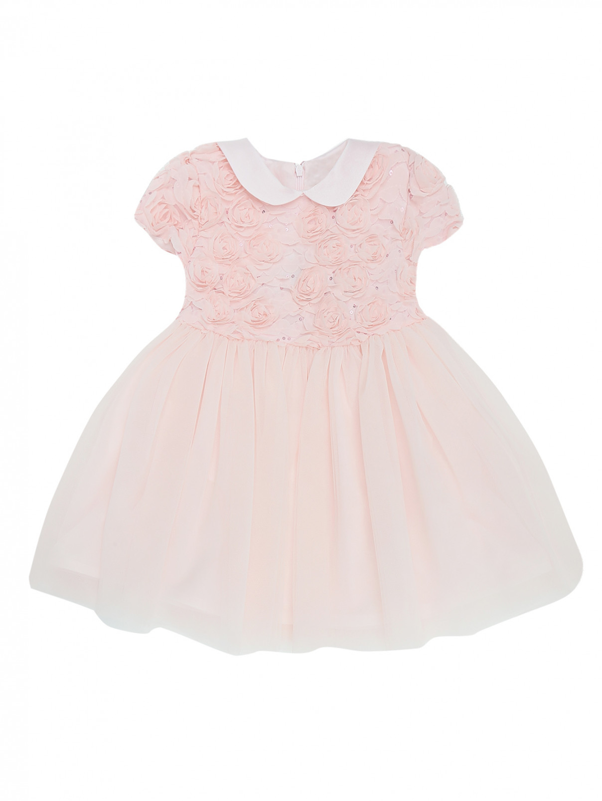 Платье с пышной юбкой Bimbalo  –  Общий вид  – Цвет:  Розовый