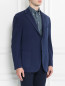 Пиджак однобортный из хлопка и льна Brooks Brothers  –  Модель Верх-Низ