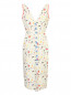 Платье из хлопка без рукавов с узором Carolina Herrera  –  Общий вид
