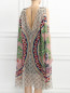Платье из шелка свободного кроя с абстрактным узором Barbara Bui  –  Модель Верх-Низ1
