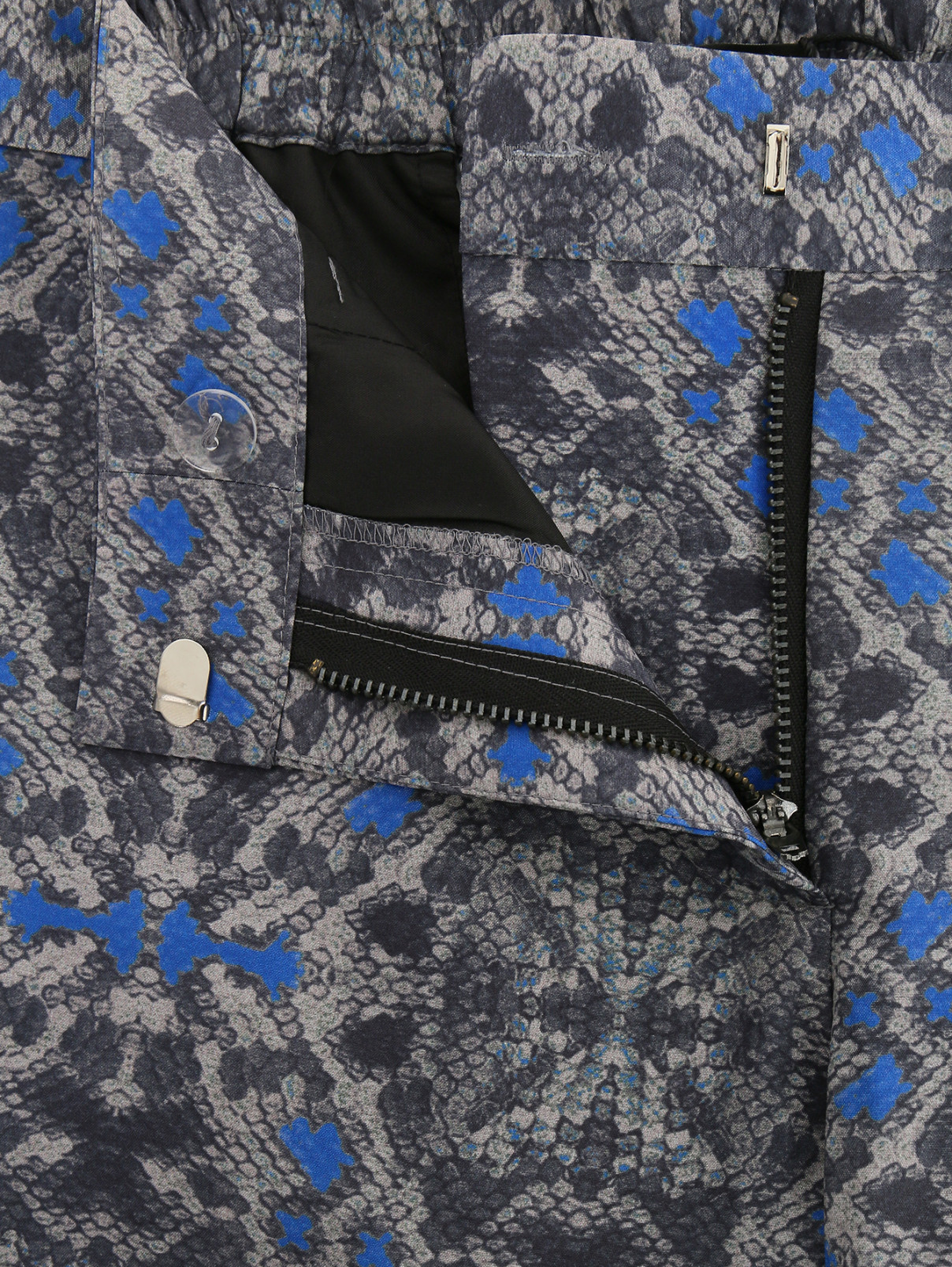 Укороченные брюки из полиэстера с узором Yigal Azrouel  –  Деталь  – Цвет:  Узор