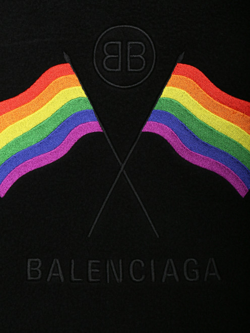 Куртка на молнии с вышивкой Balenciaga - Деталь