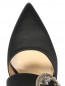 Туфли на каблуке из текстиля с декором Marina Rinaldi  –  Обтравка3
