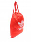 Однотонный рюкзак из текстиля с контрастным принтом Adidas Originals  –  Обтравка1
