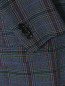 Пиджак однобортный из шерсти с узором "клетка" Etro  –  Деталь