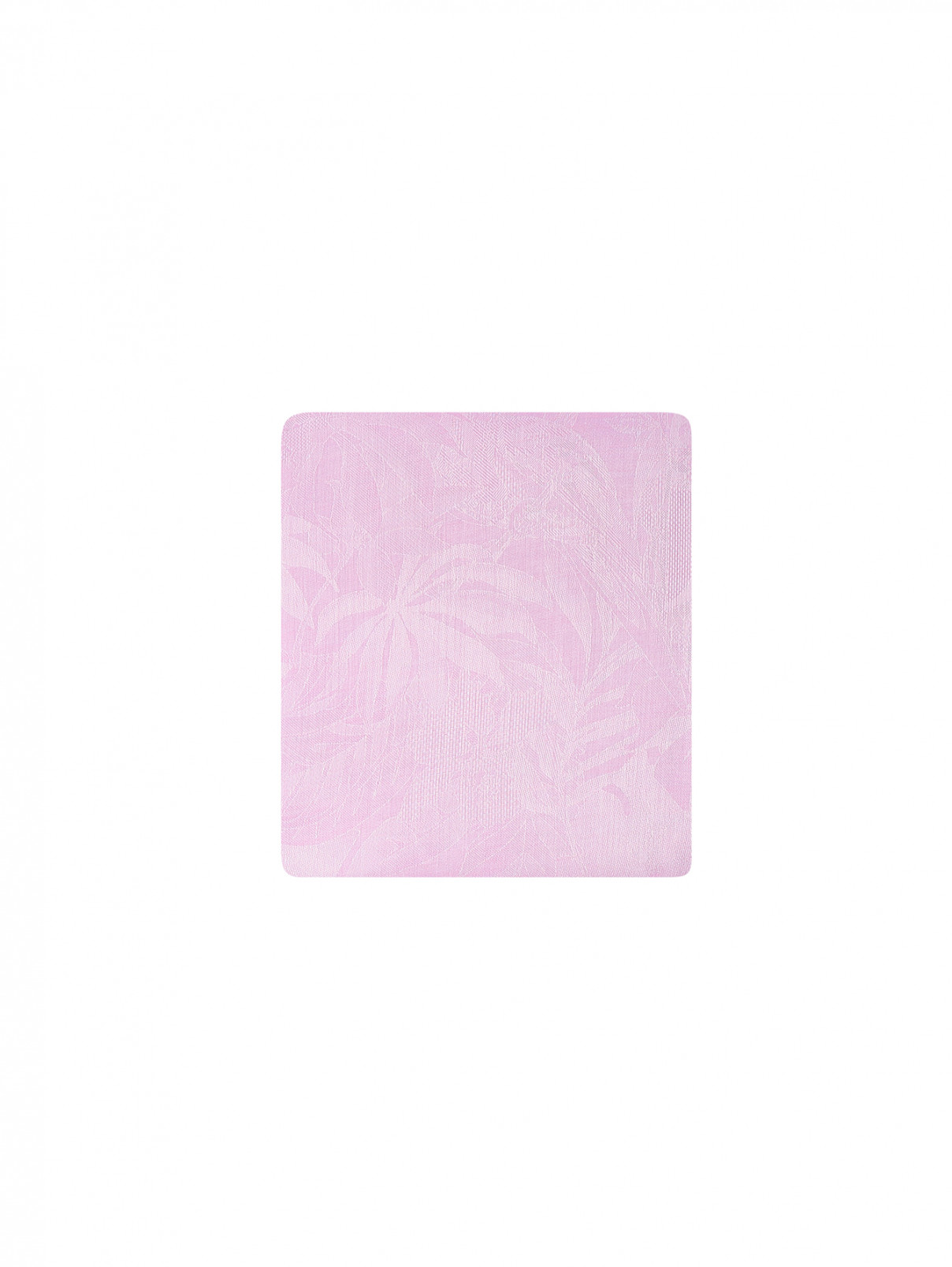 Шарф из хлопка и модала с бахромой Weekend Max Mara  –  Общий вид  – Цвет:  Розовый