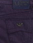 Брюки узкого кроя из хлопка Armani Jeans  –  Деталь