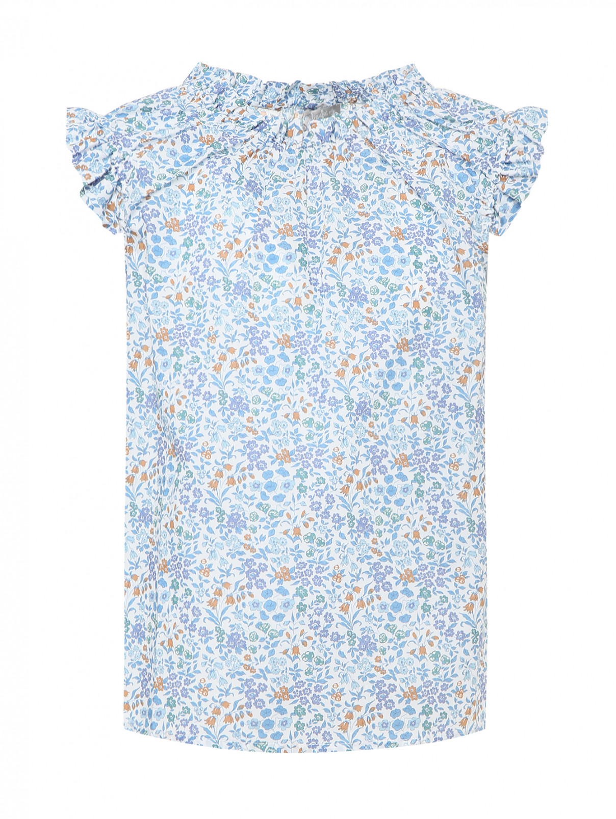 Блуза с цветочным узором Il Gufo  –  Общий вид  – Цвет:  Узор