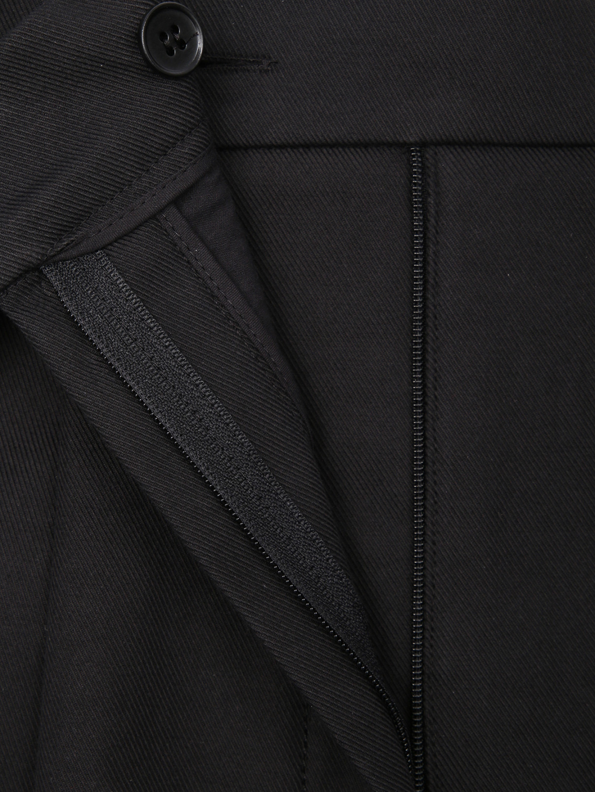 Шорты из хлопка с защипами Max Mara  –  Деталь  – Цвет:  Черный