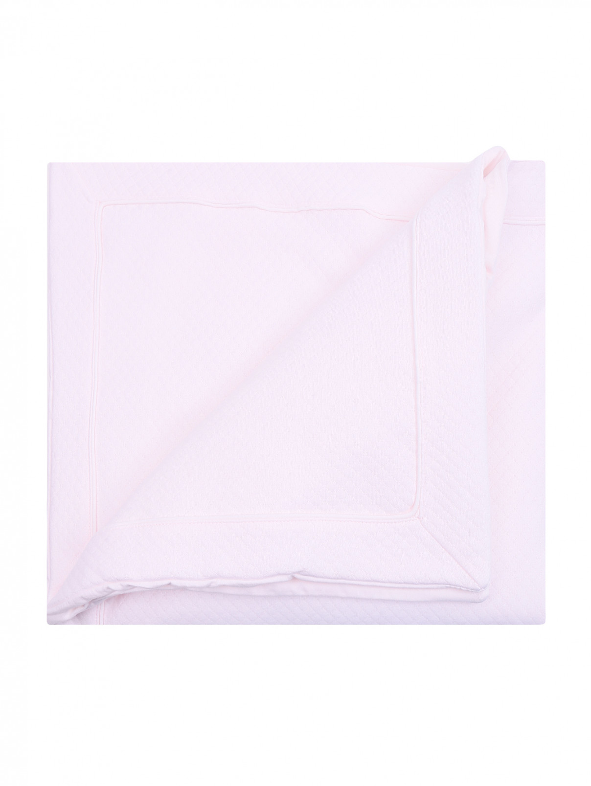 Одеяло из хлопка с аппликацией Nanan  –  Общий вид  – Цвет:  Розовый