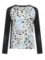 Блуза из шелка и хлопка с цветочным узором Weekend Max Mara  –  Общий вид