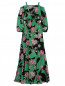 Платье-макси с цветочным принтом JO NO FUI  –  Общий вид