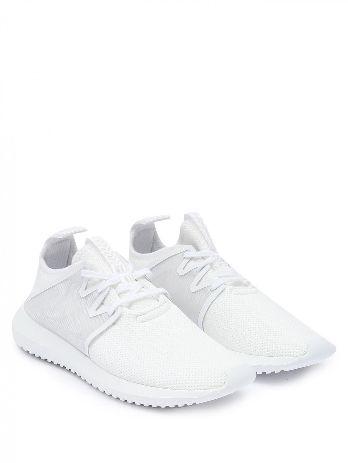 Кроссовки из текстиля на шнурках Adidas Originals  –  Общий вид  – Цвет:  Белый