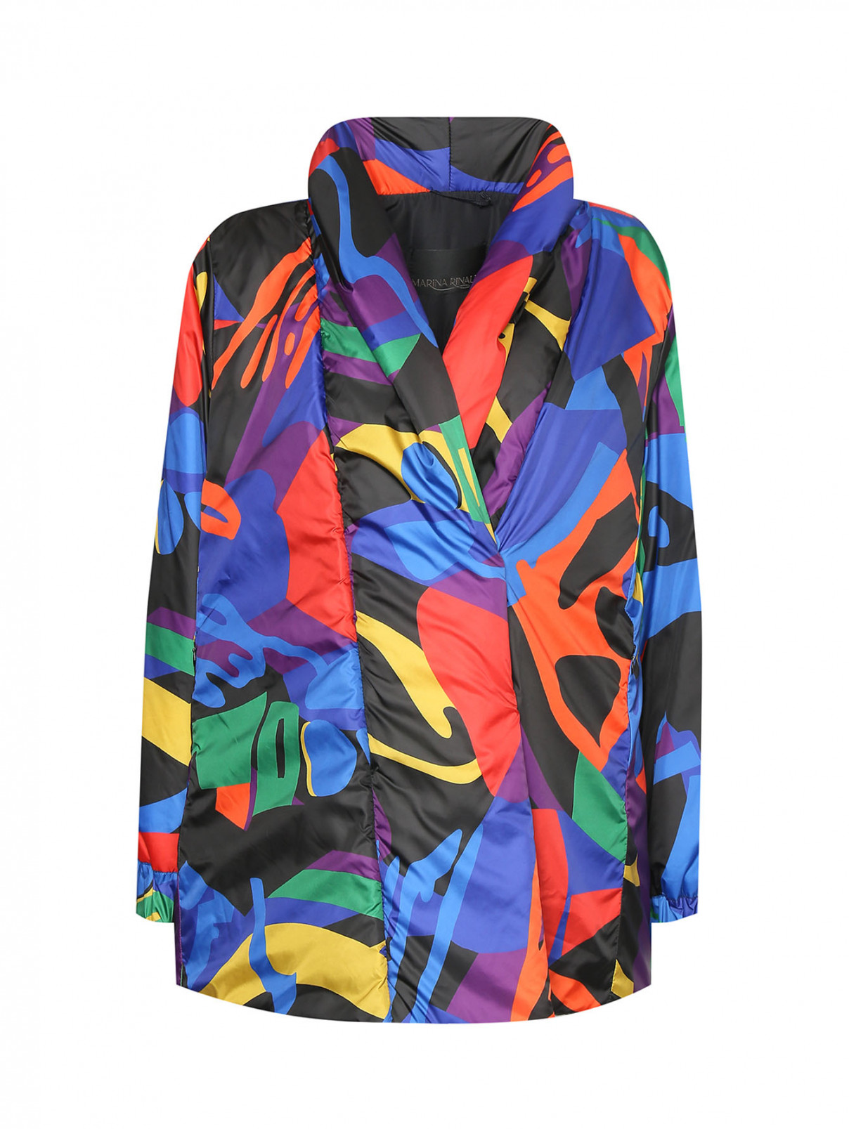 Утепленная куртка с узором Marina Rinaldi  –  Общий вид  – Цвет:  Узор