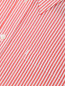 Рубашка из хлопка свободного кроя с узором полоска Calvin Klein  –  Деталь
