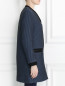 Пальто с узором и контрастными вставками Kenzo  –  Модель Верх-Низ2