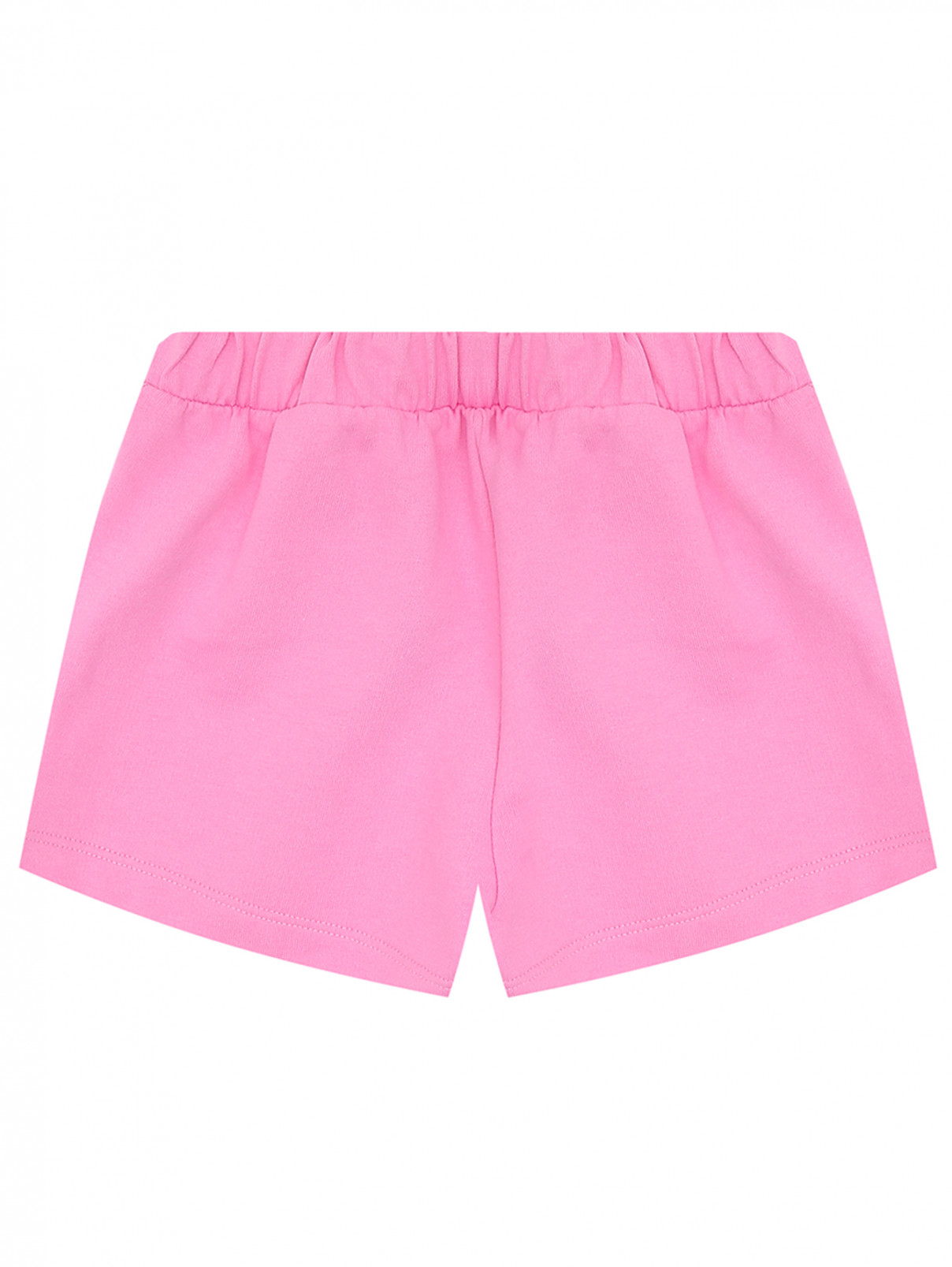 Хлопковые шорты на резинке Il Gufo  –  Обтравка1  – Цвет:  Розовый