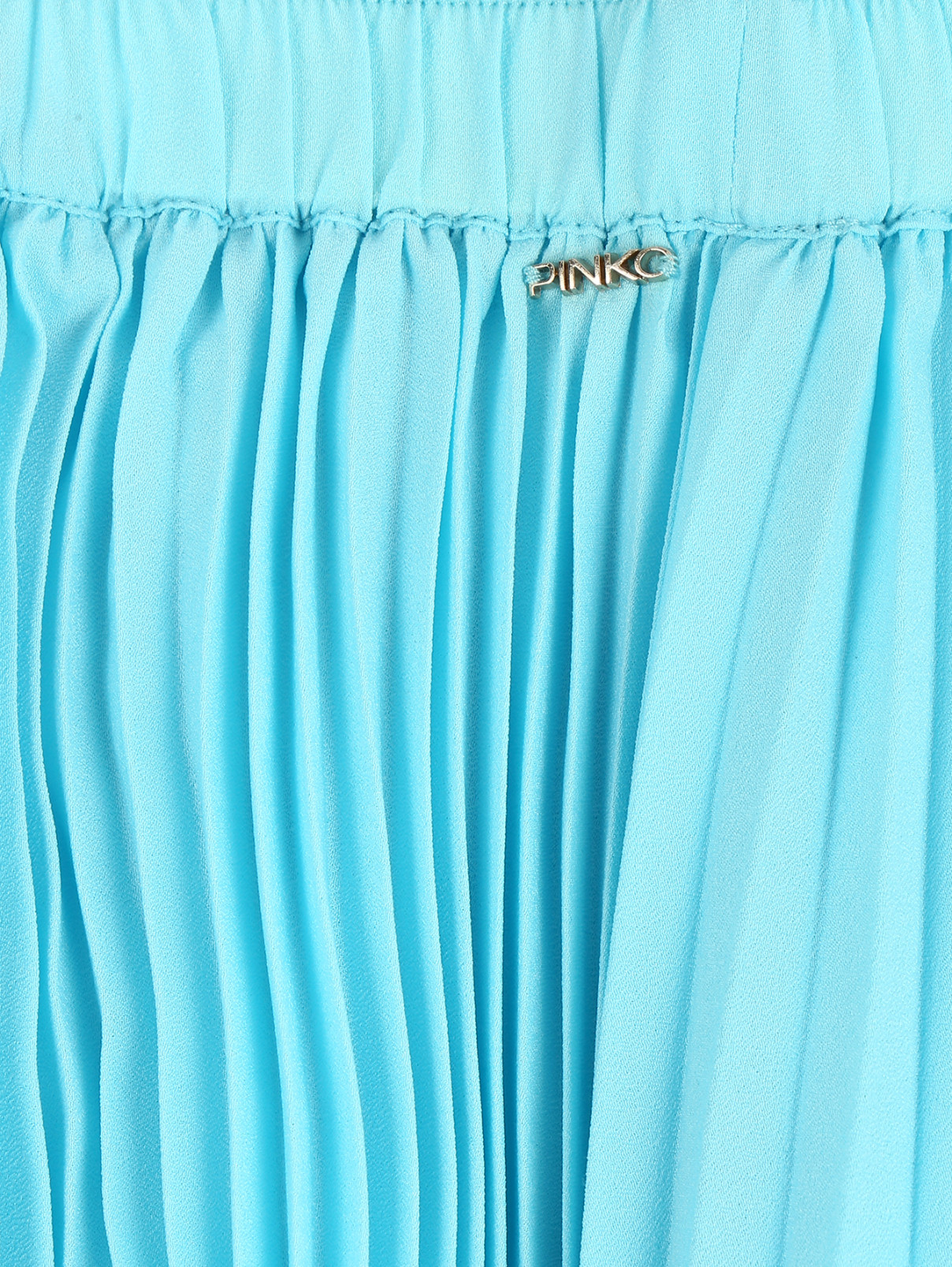 Брюки плиссированные свободного кроя с разрезами Pinko Up  –  Деталь1  – Цвет:  Синий
