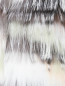 Укороченная шуба из меха лисы и енота с рукавами 3/4 Yves Salomon  –  Деталь