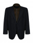Пиджак однобортный из шерсти с кожаным подкладом Corneliani  –  Общий вид