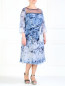 Шелковое платье с цветочным принтом Marina Rinaldi  –  Общий вид