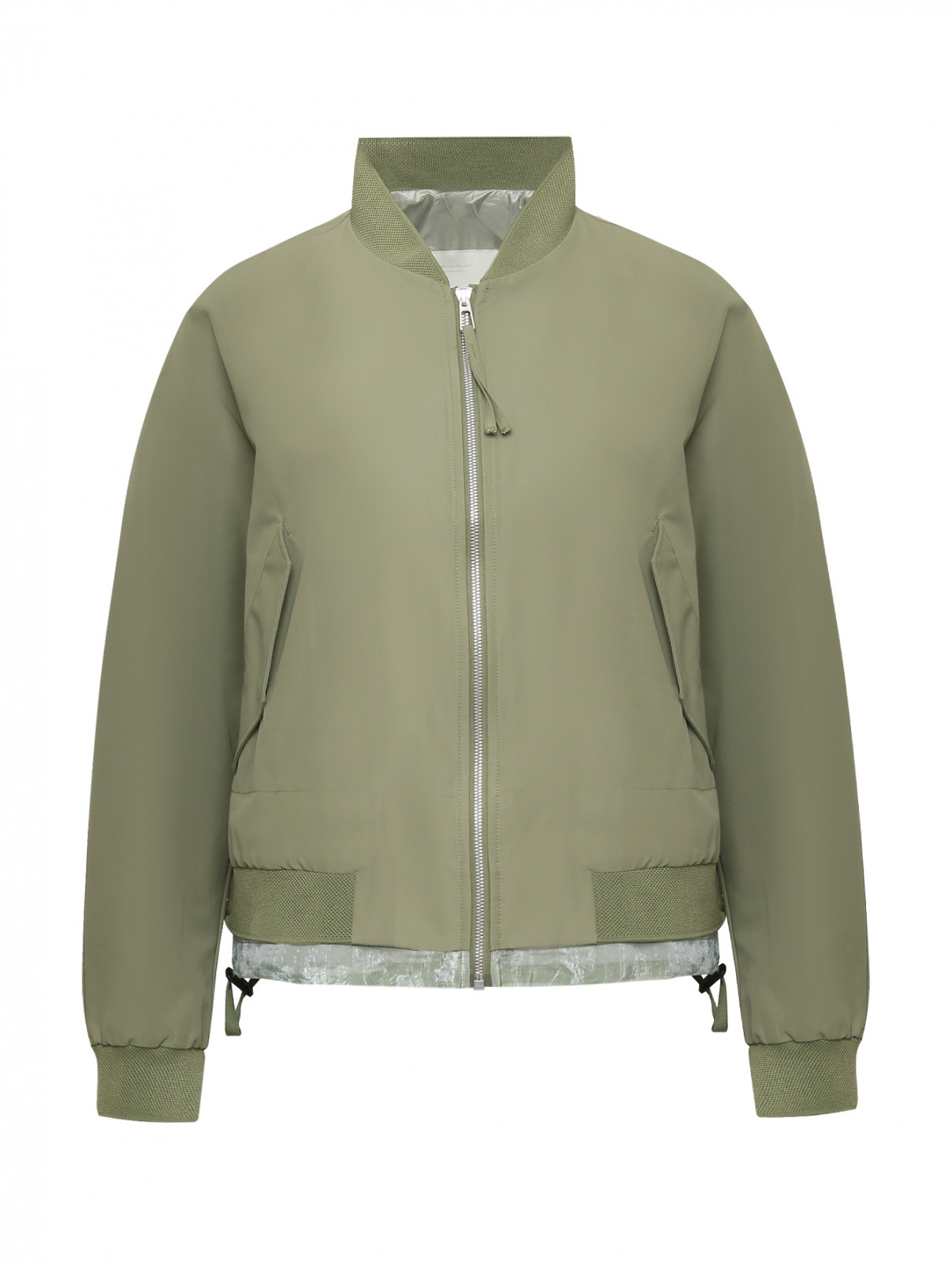 Куртка с вышивкой на спинке Duno  –  Общий вид  – Цвет:  Зеленый