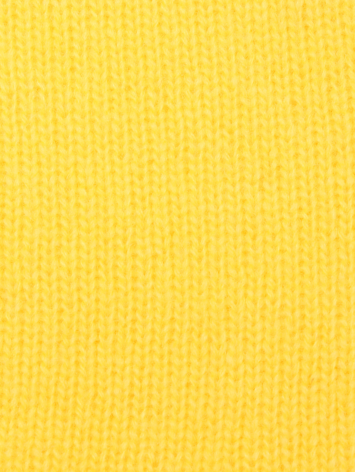 Однотонный свитер из шерсти и кашемира Ermanno Firenze  –  Деталь  – Цвет:  Желтый