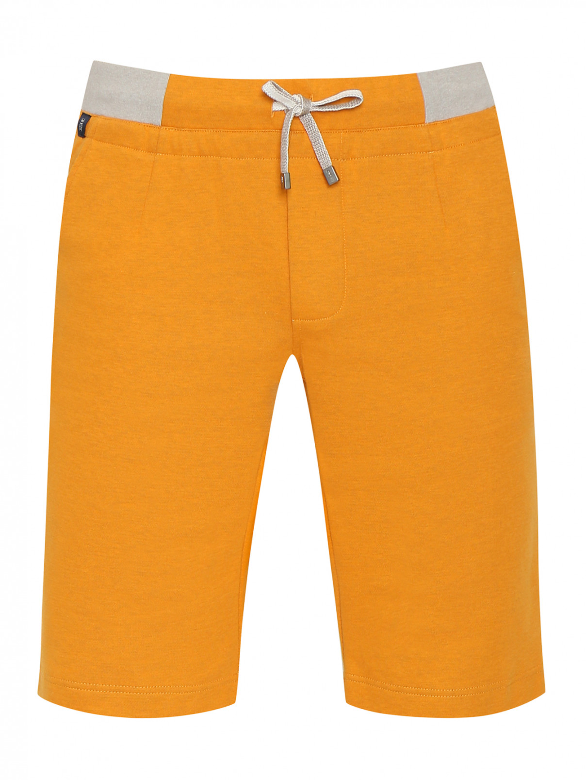 Трикотажные шорты из смешанного хлопка Capobianco  –  Общий вид  – Цвет:  Оранжевый