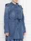 Куртка джинсовая, удлиненная, из хлопка Persona by Marina Rinaldi  –  МодельВерхНиз