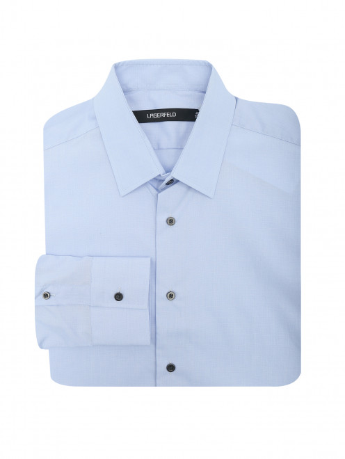 Рубашка из хлопка однотонная Lagerfeld - Общий вид