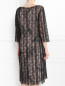 Полупрозрачное платье с контрастной подкладкой Marina Rinaldi  –  МодельВерхНиз1
