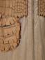 Пальто с кожаной отделкой Ermanno Scervino  –  Деталь