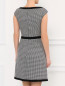 Платье-футляр из шерсти с принтом "гусиная лапка" Moschino Boutique  –  Модель Верх-Низ1
