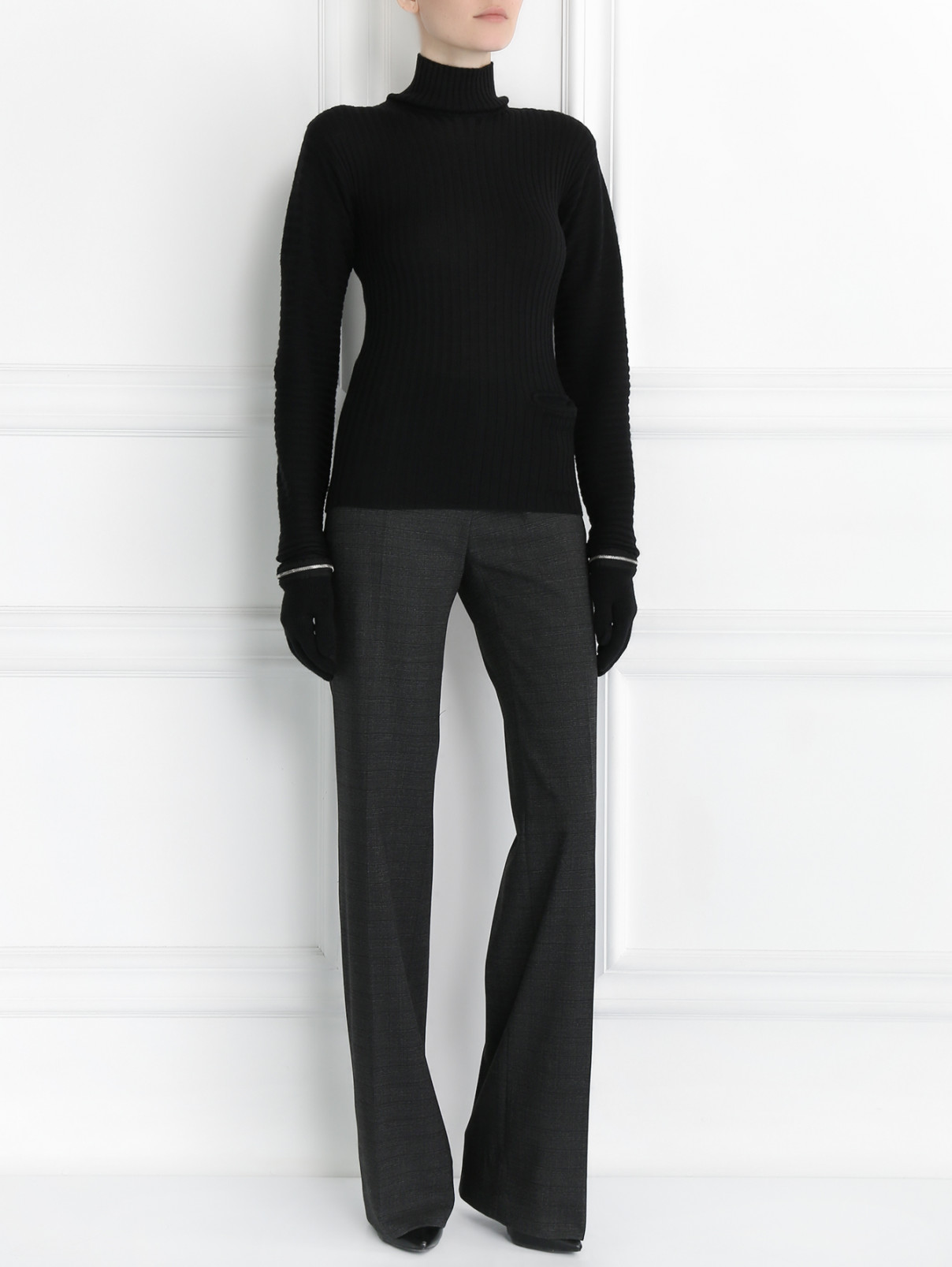 Водолазка из шерсти Jean Paul Gaultier  –  Модель Общий вид  – Цвет:  Черный