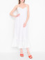 Платье-миди из льна с кружевной отделкой Luisa Spagnoli  –  МодельОбщийВид