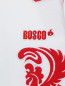 Поло из хлопка с вышивкой и контрастными вставками BOSCO  –  Деталь
