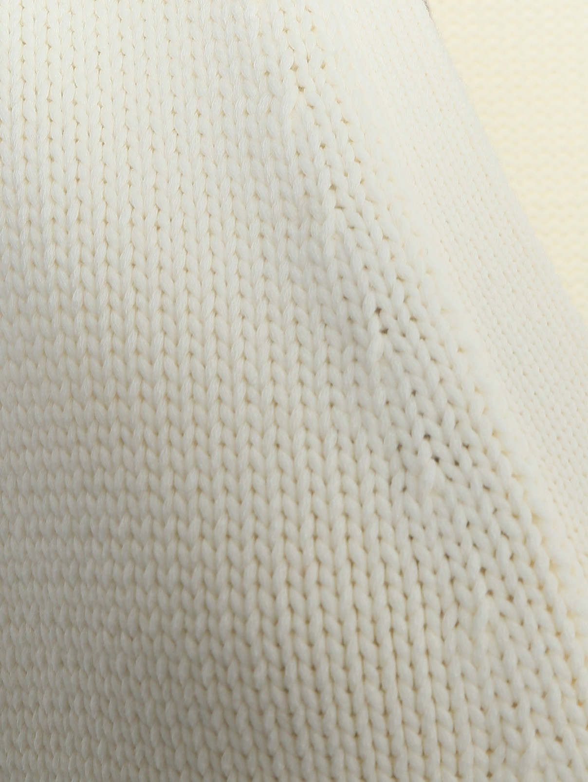Жилет из хлопка декорированный вышивкой Max Mara  –  Деталь  – Цвет:  Белый