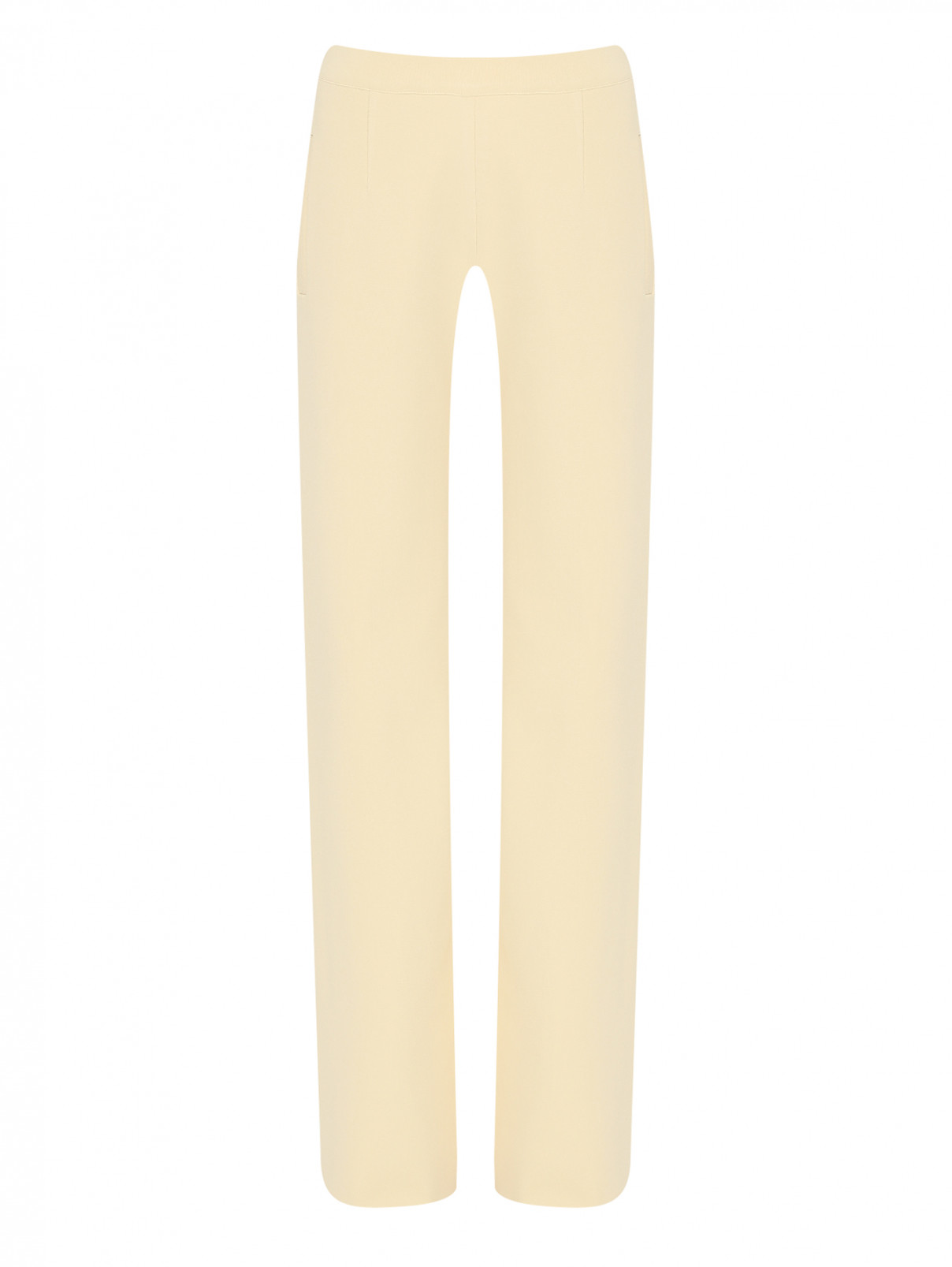 Трикотажные брюки на резинке MRZ  –  Общий вид  – Цвет:  Бежевый