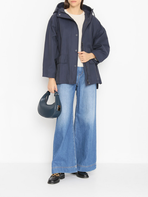 Куртка из смешанного хлопка с карманами Weekend Max Mara - МодельОбщийВид