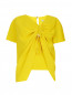 Блуза из смешаного шелка с драпировкой Kenzo  –  Общий вид