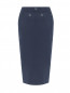 Джинсовая юбка с пуговицами Max Mara  –  Общий вид
