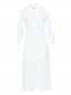 Платье-миди из хлопка с накладными карманами Alberta Ferretti  –  Общий вид